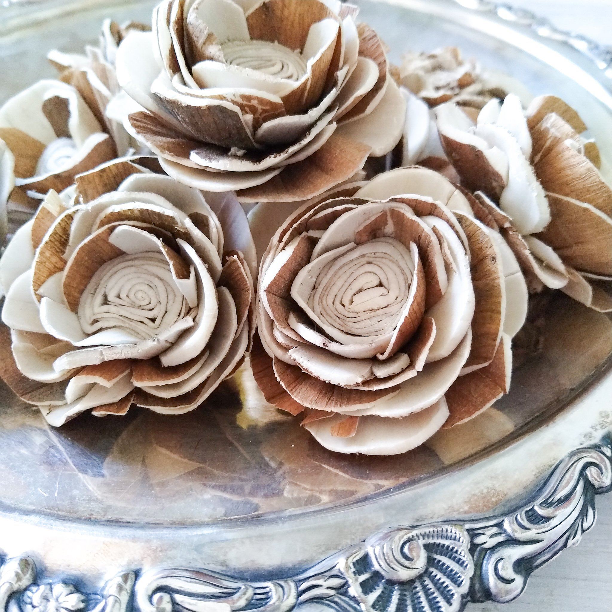 Forest Poppy™- set of 12 - 2.5 inches _sola_wood_flowers