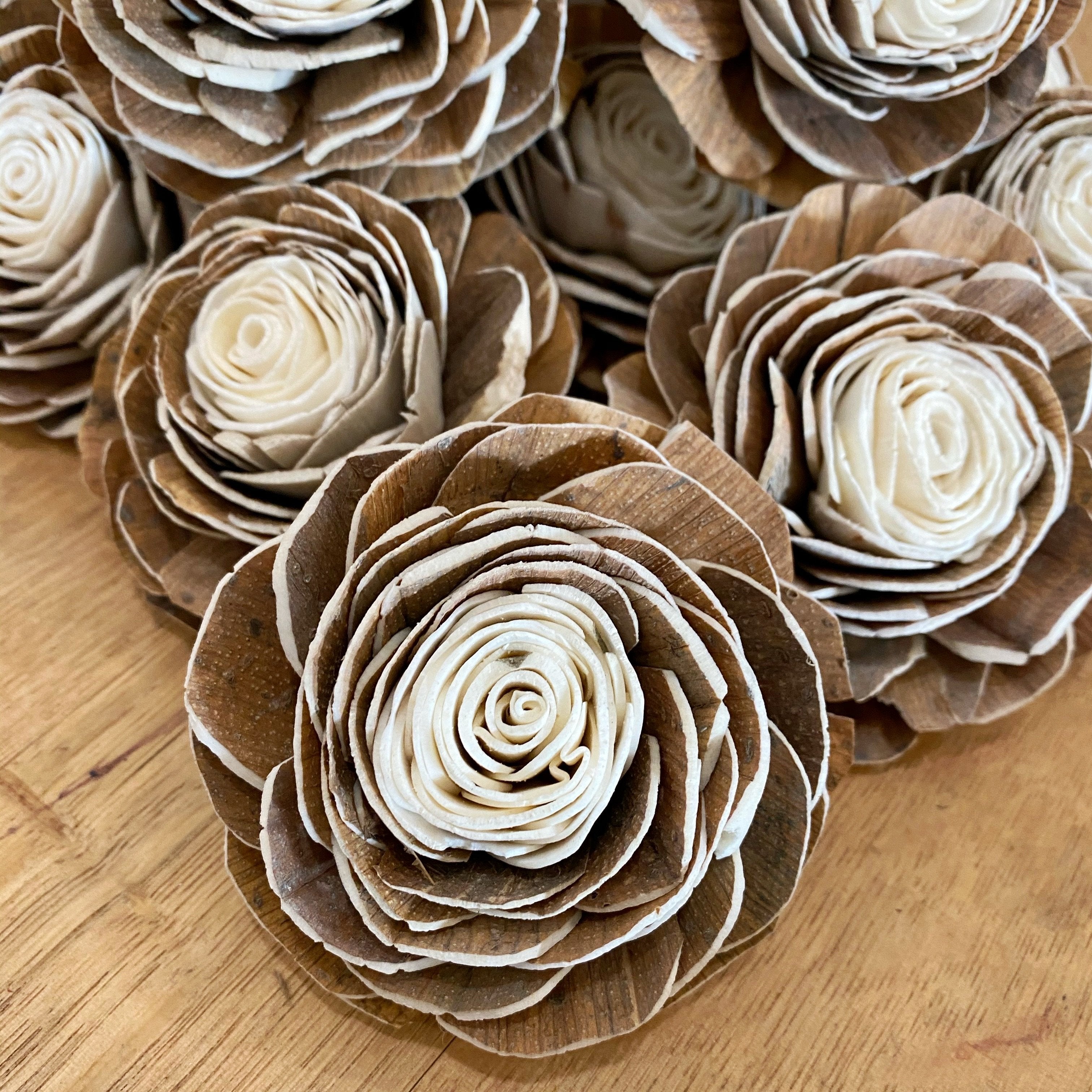 Gertrude aka Gertie™- 3 inches- sold by the dozen _sola_wood_flowers