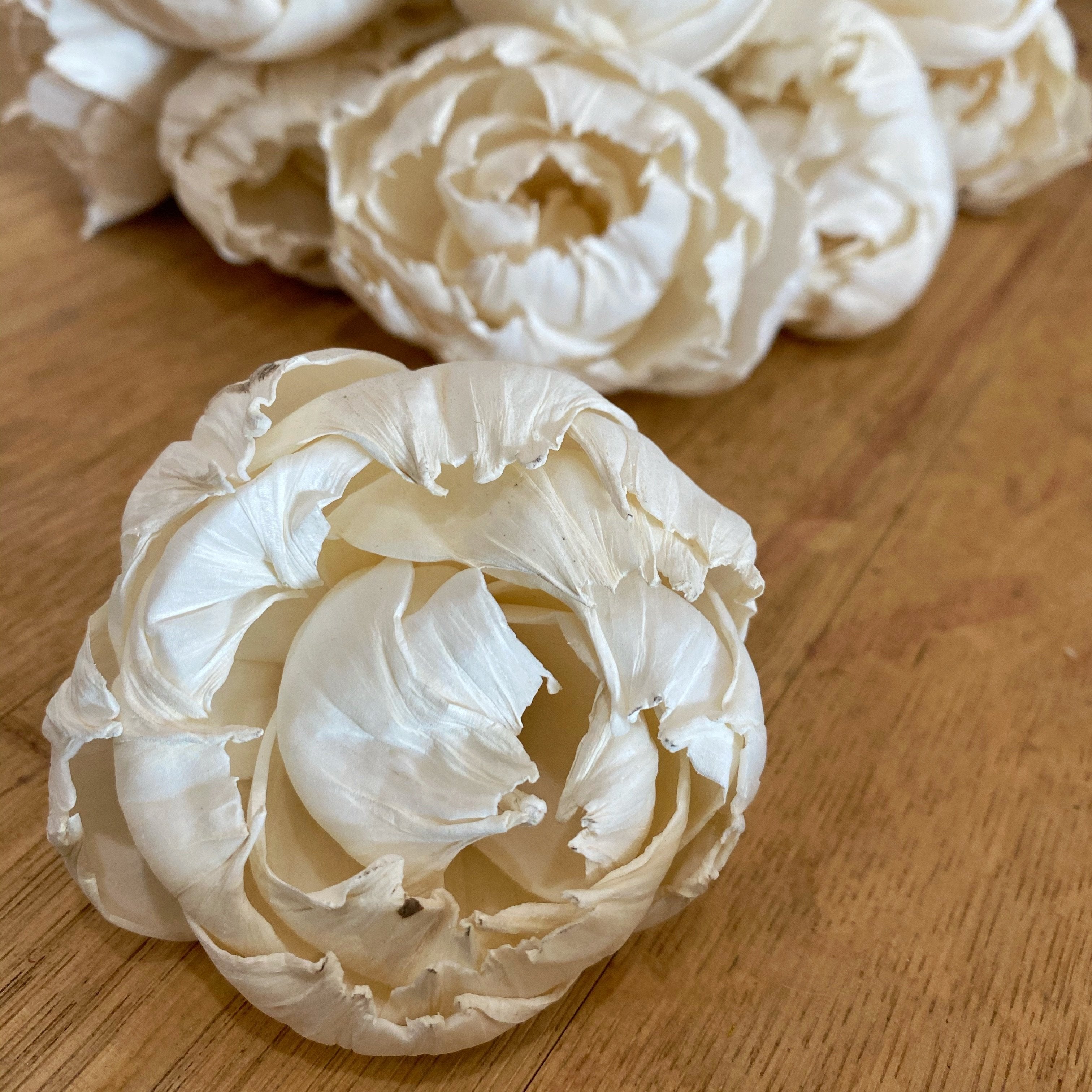 Ruffled Peony™  3inch - Set of 12 _sola_wood_flowers