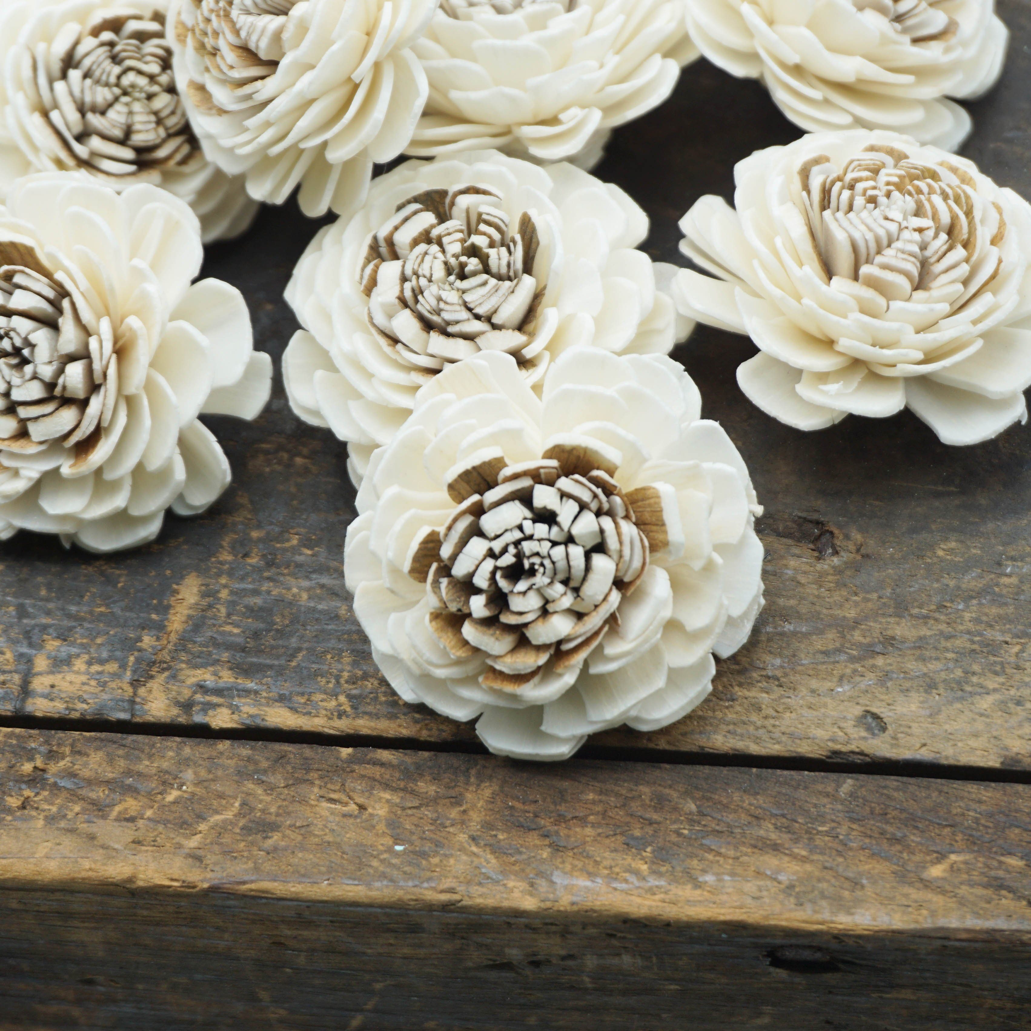 Ken-Ken™ Flower  - set of 12 _sola_wood_flowers