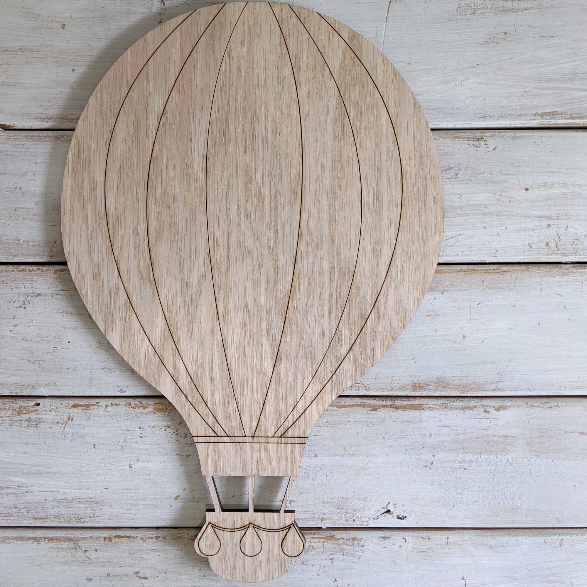 Hot Air Balloon- Wood Cutout- Large _sola_wood_flowers