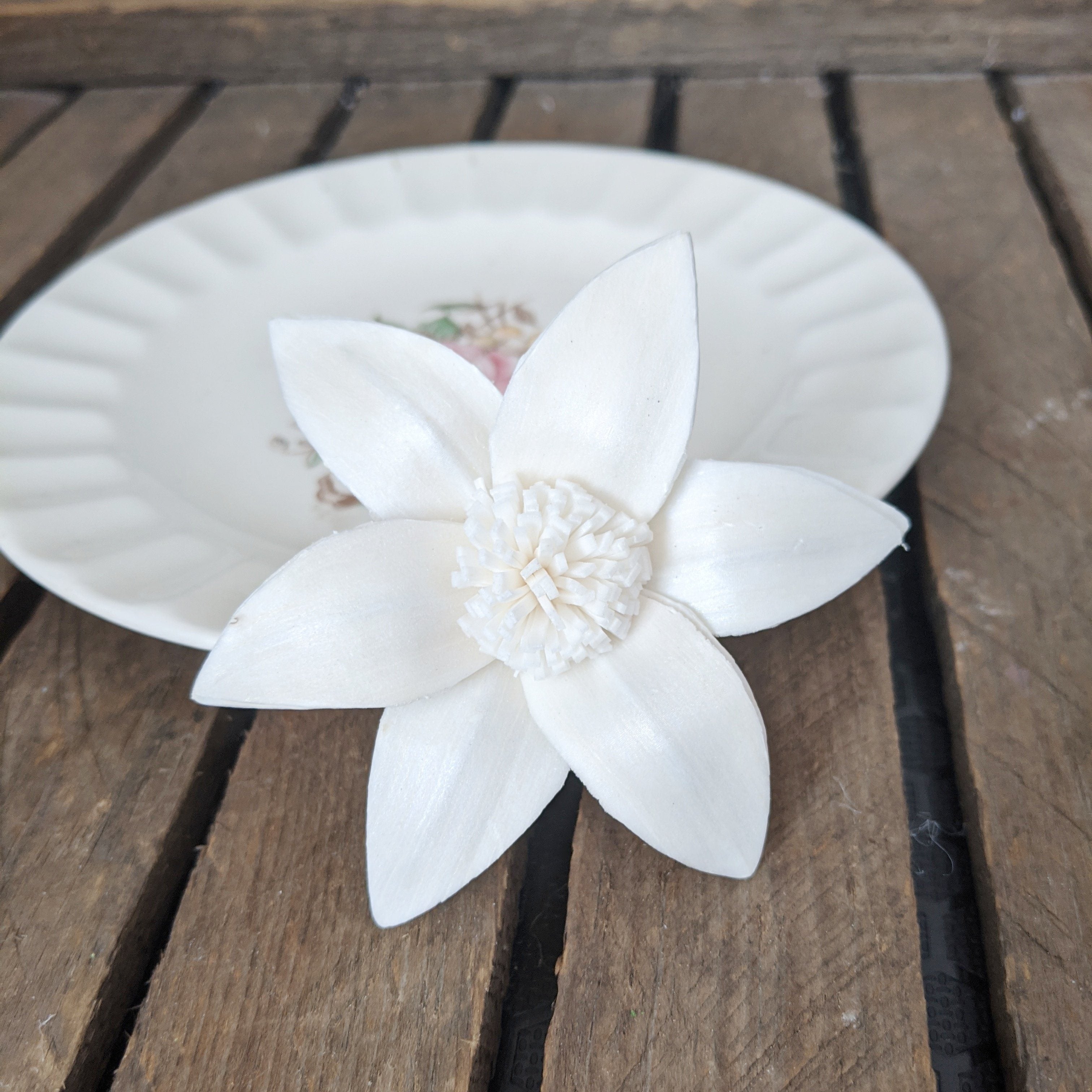 Star Lily - set of 12 - 2.5 inches _sola_wood_flowers