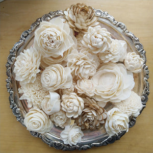 Succulent Assortment - set of 50 _sola_wood_flowers