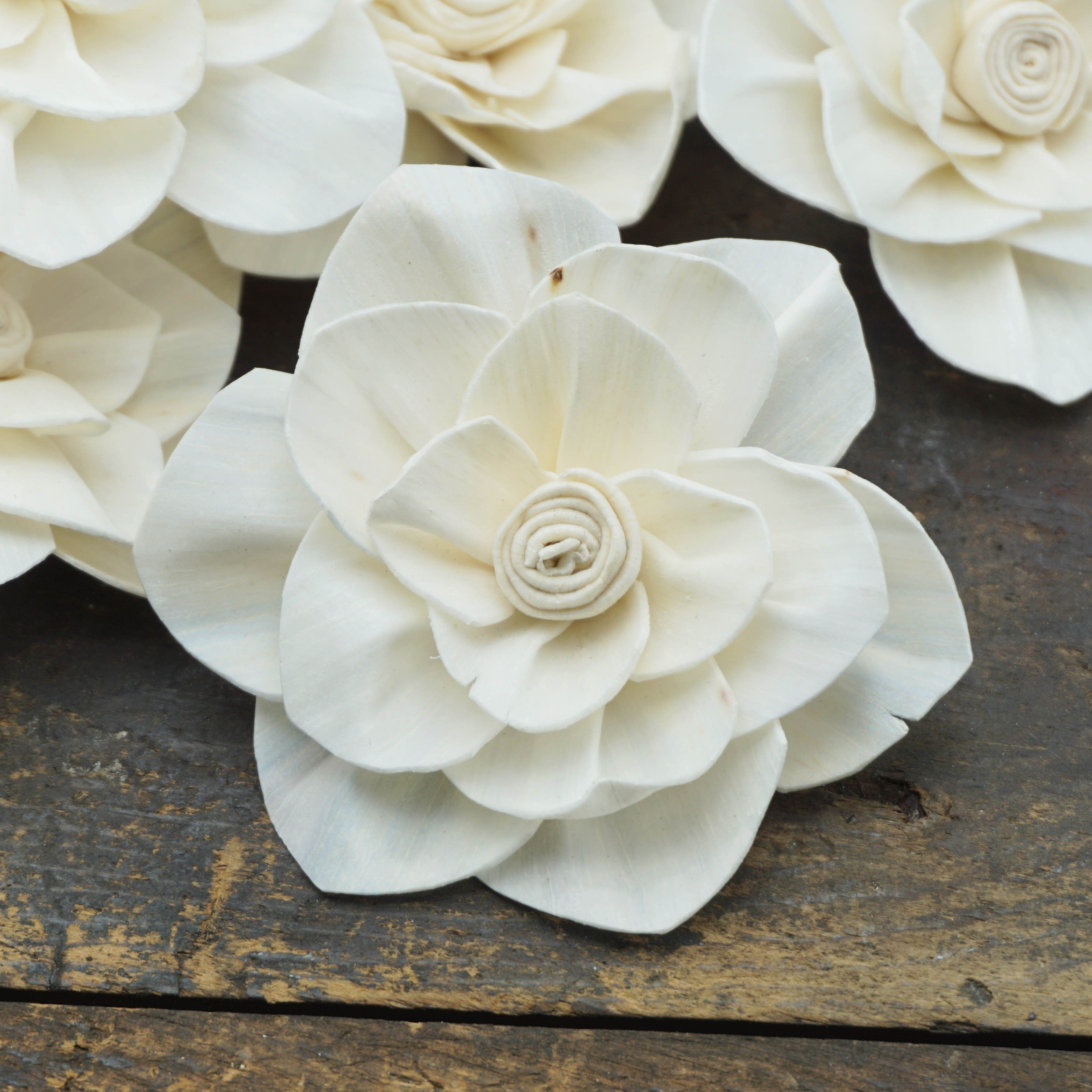 Whirl™ flower - set of 12- 1.5 inches _sola_wood_flowers