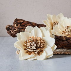Twinkle - sola wood flower - sold by the dozen- 4 inches - Oh! You