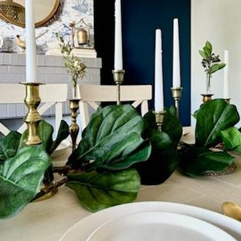 Loose Faux Greenery Bundle, Leaves & Stems for Holiday Table Styling, Winter Table Centerpiece