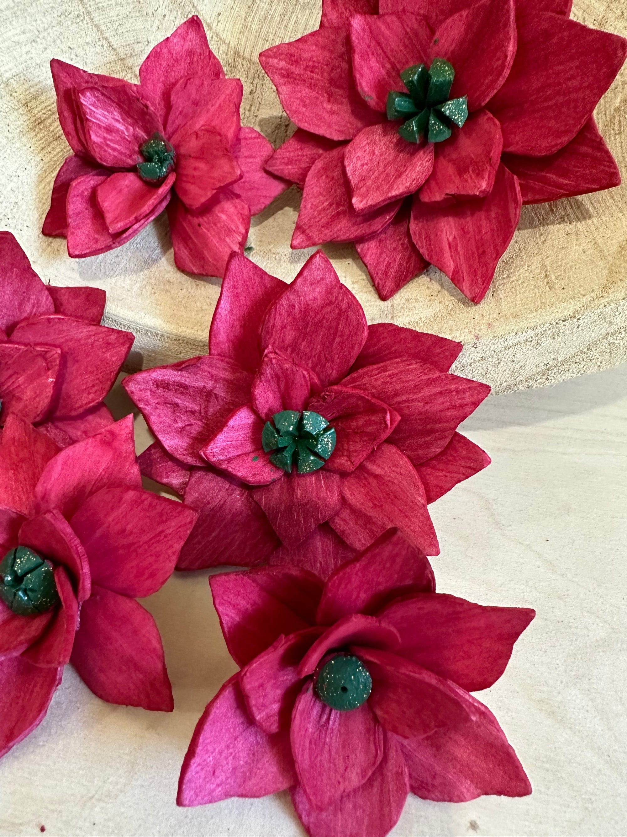 Tissue Paper Flower Poinsettias 