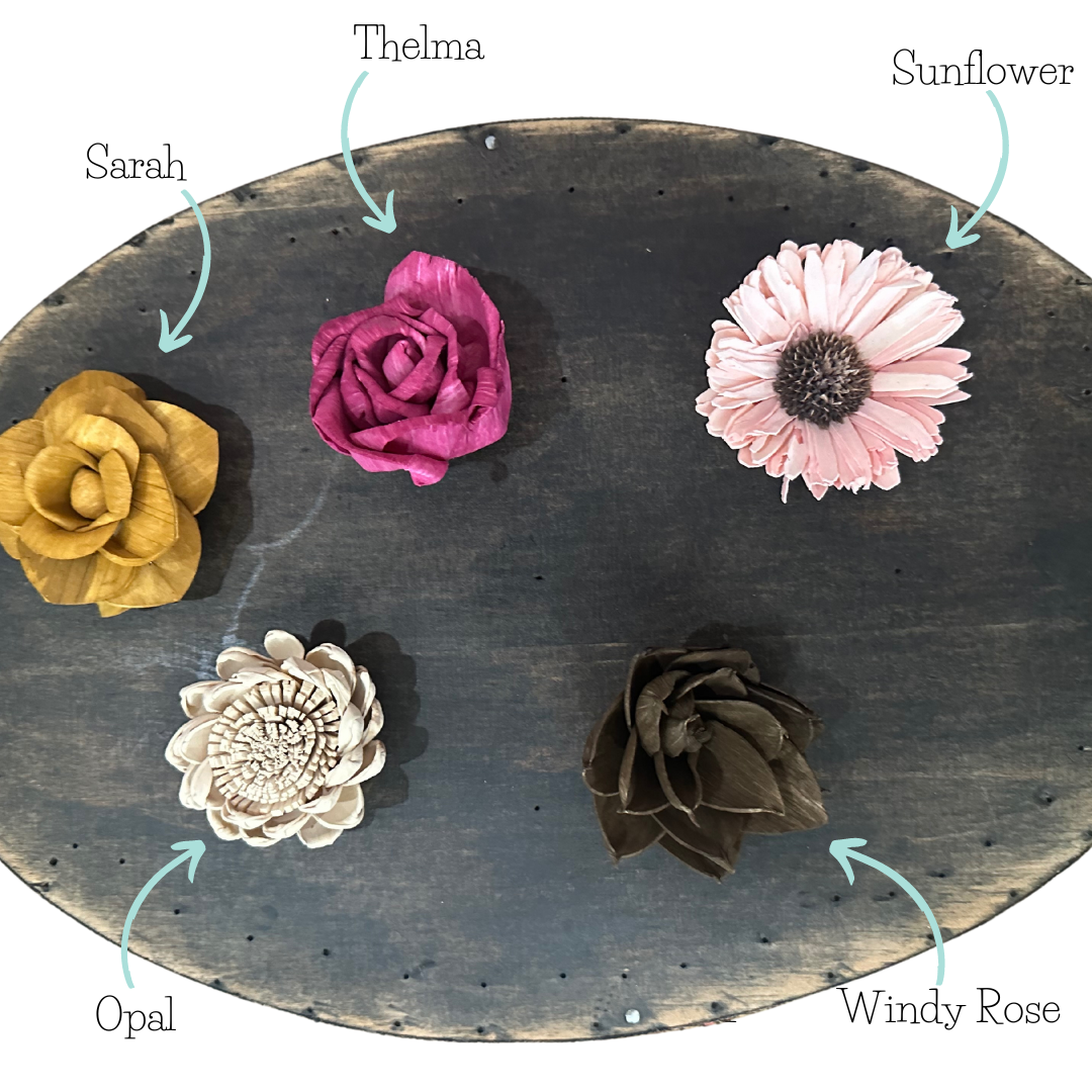 Maggie's Fall Mix | dyed wood flower assortment