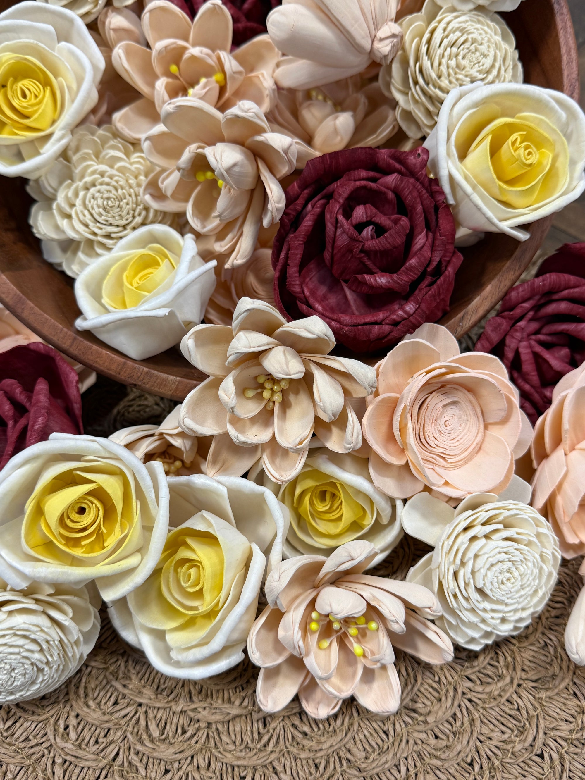 Peaceful Moment - Dyed Sola Wood Flower Assortment