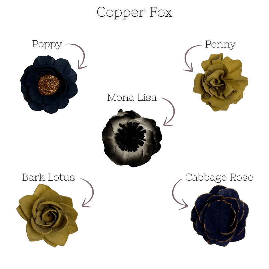 Copper Fox | Dyed Sola Wood Flower Assortment