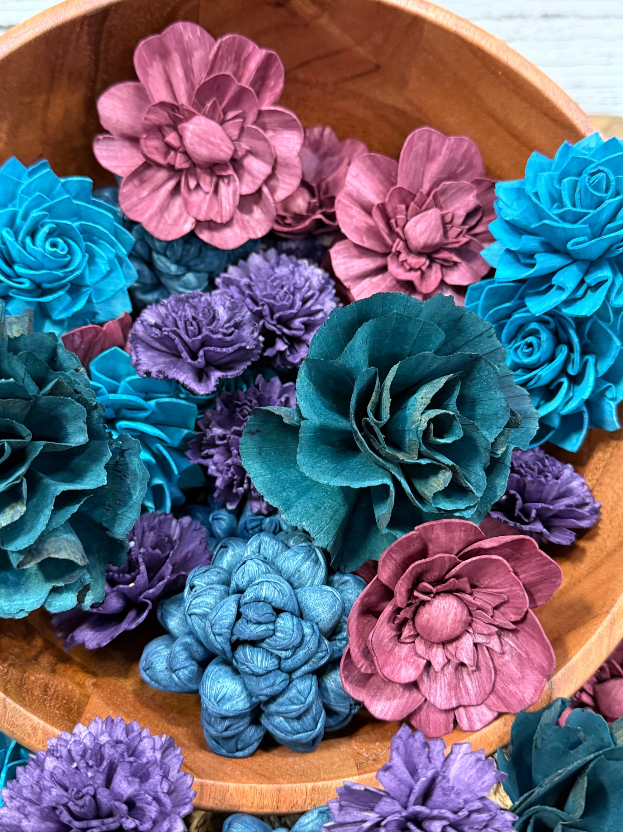 Mermaid Tail - Dyed Sola Wood Flower Assortment