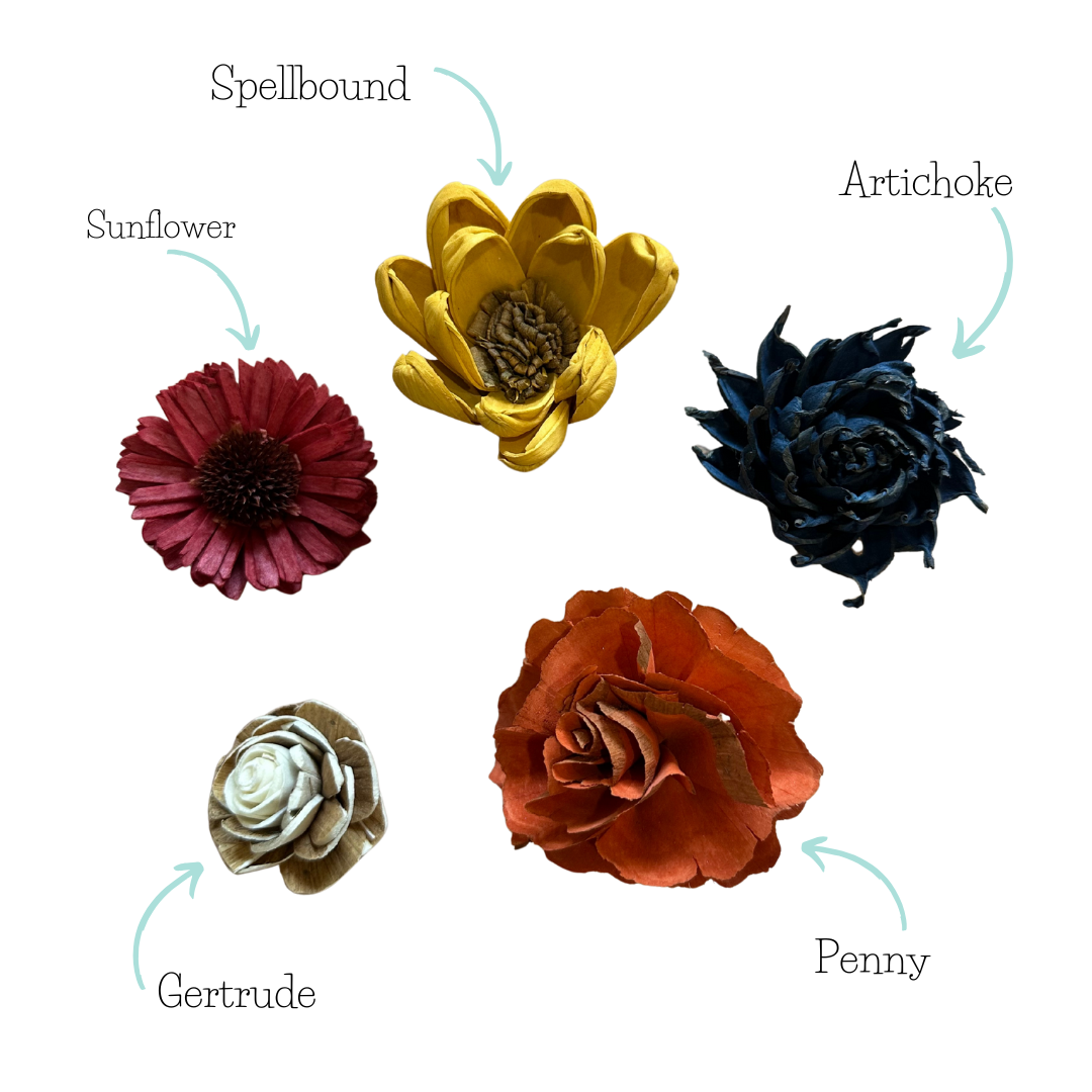 Fall Yall | Dyed Sola Wood Flower Assortment