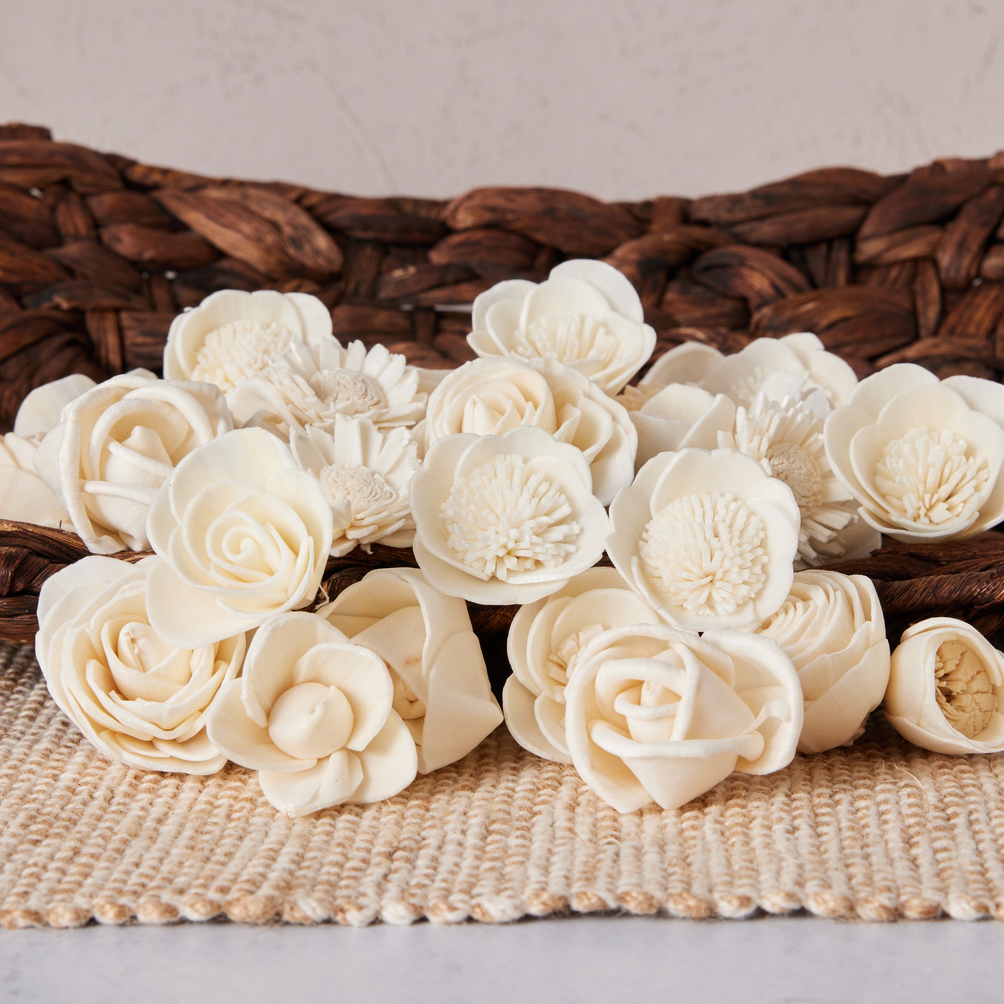 Bulk Flowers Fresh Cream Roses - 50 Piece(s) 