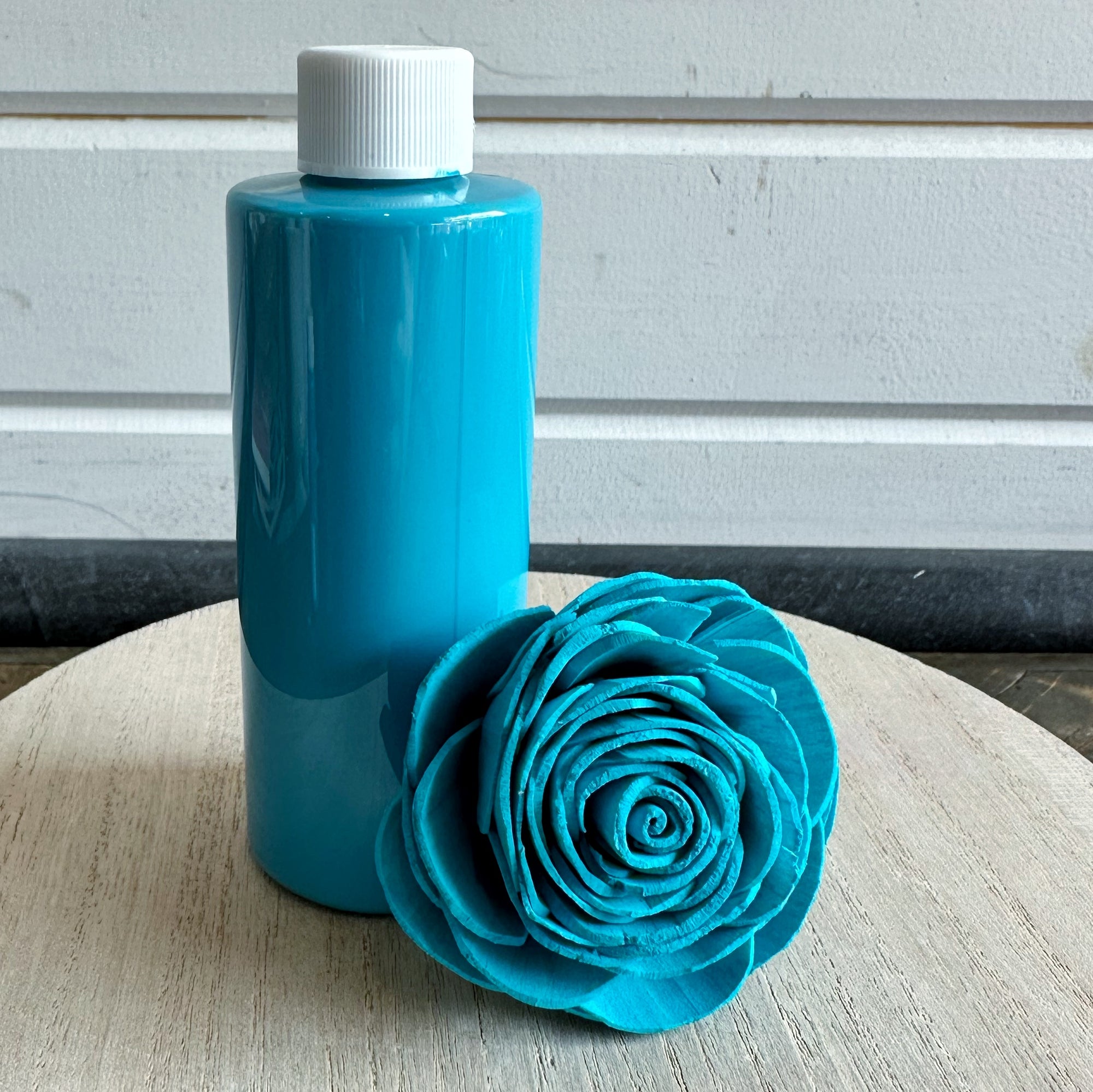 Wood Flower Dye (Low VOC paint) | Turquoise | 4 oz