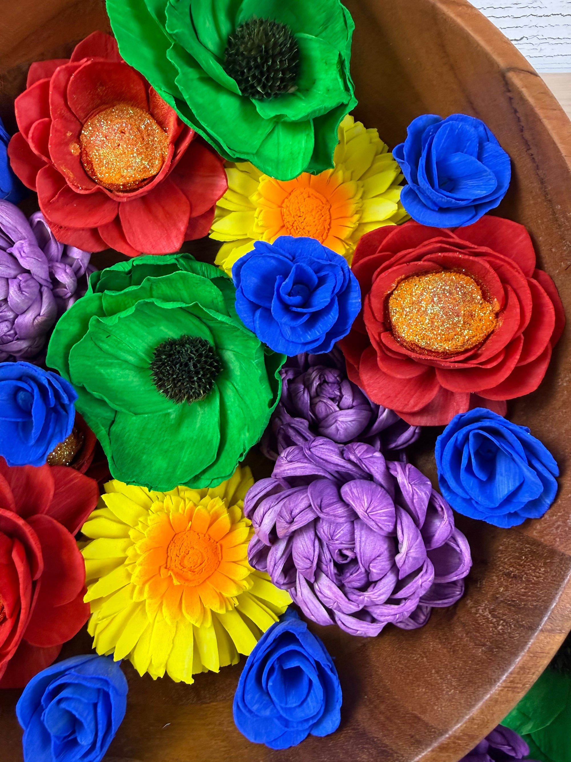 Leprechaun Shenanigans - dyed sola wood flower assortment