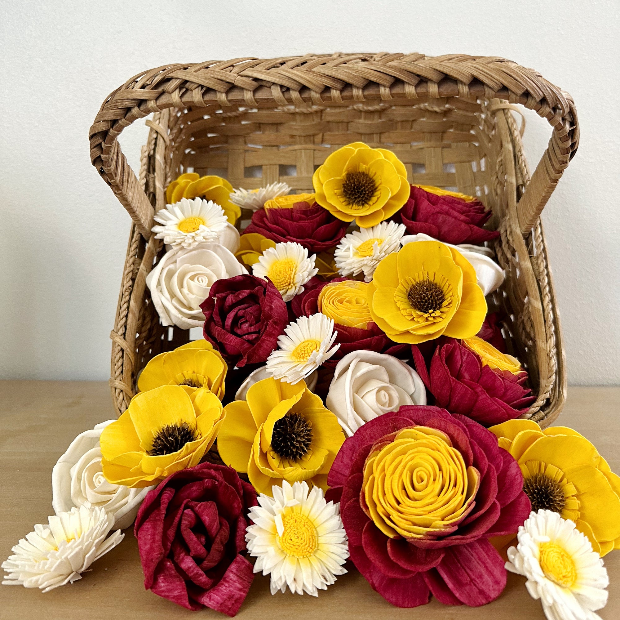 Adoring Romance- dyed sola wood flower assortment