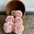Pre-dyed American Beauty Flower - set of 6 - Powder Puff