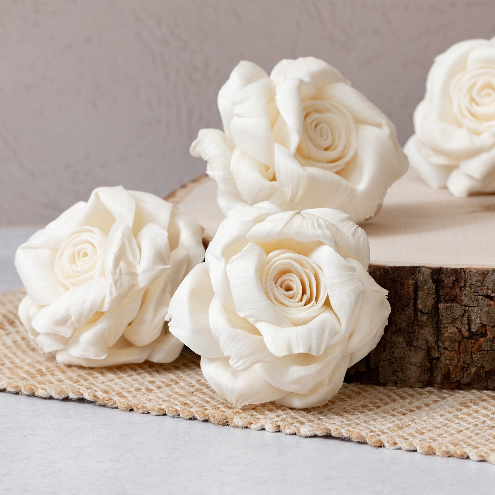 London Rose™ Flower - set of 6 - 3 inches