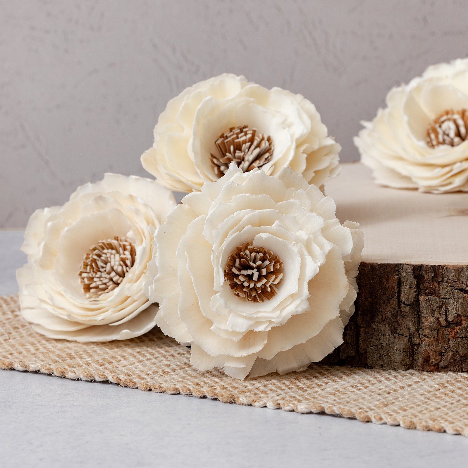 Dandelion Wishes™ Wood Flower | set of 6 | 3 inches