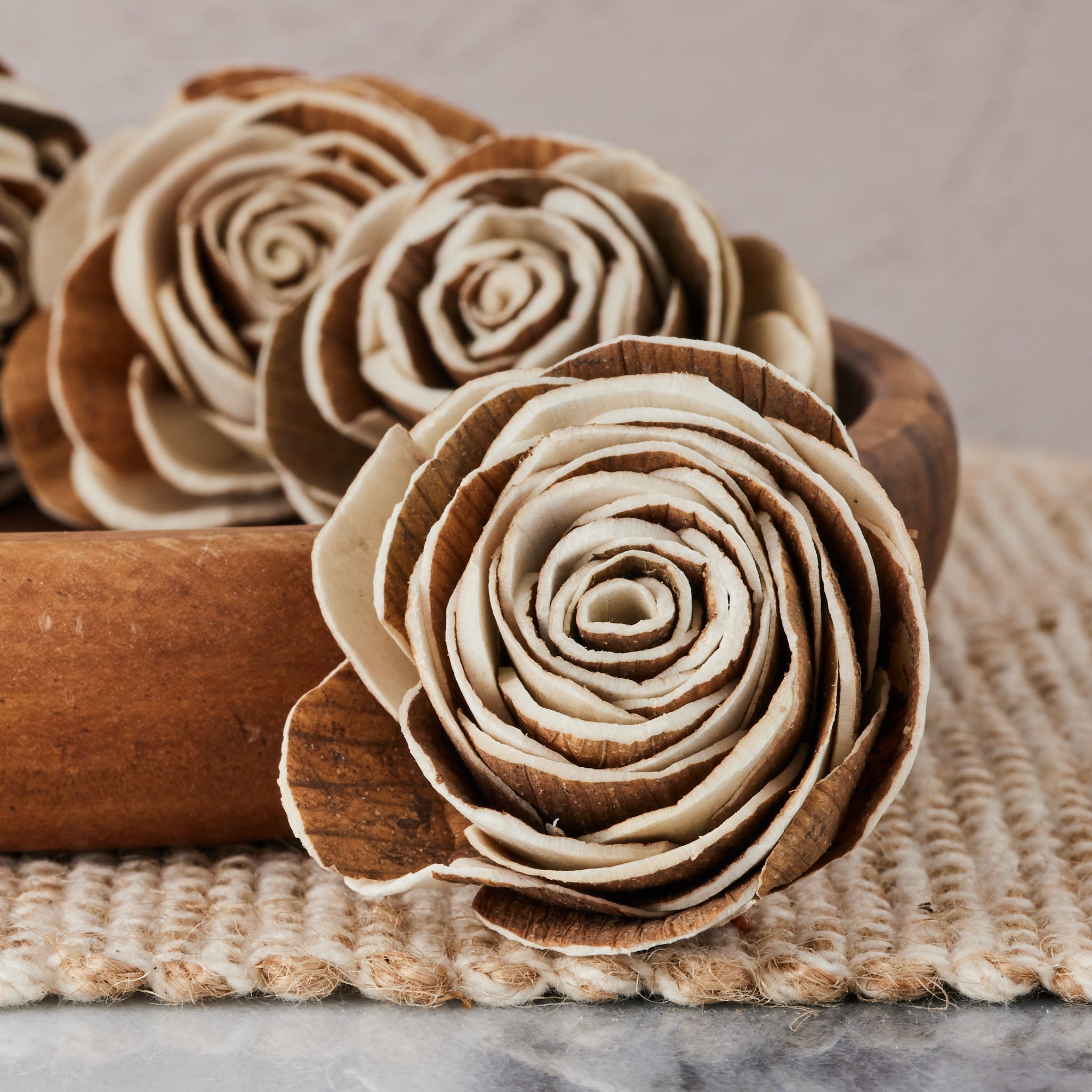 Wood Rose- sola flowers - sold by the dozen | Oh You're Lovely