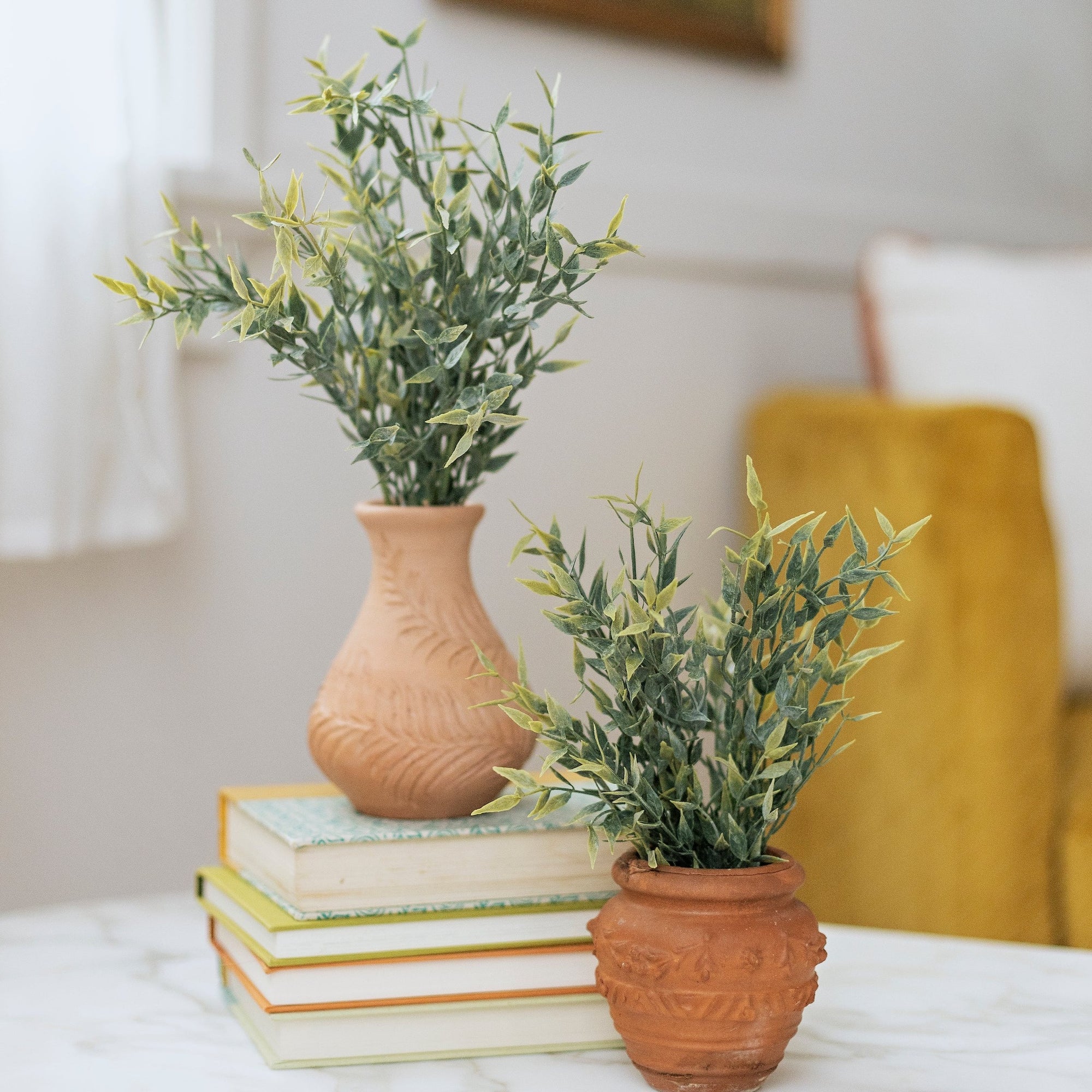 ruscus plant indoor Italian Ruscus stem Artificial Greenery - 14 inches - Oh! You're Lovely