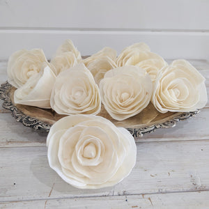 Buttercup™ Flower  - set of 12- 3 inches _sola_wood_flowers