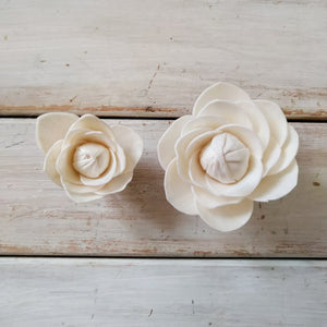 Camellia™- set of 12-  2.5 inches _sola_wood_flowers
