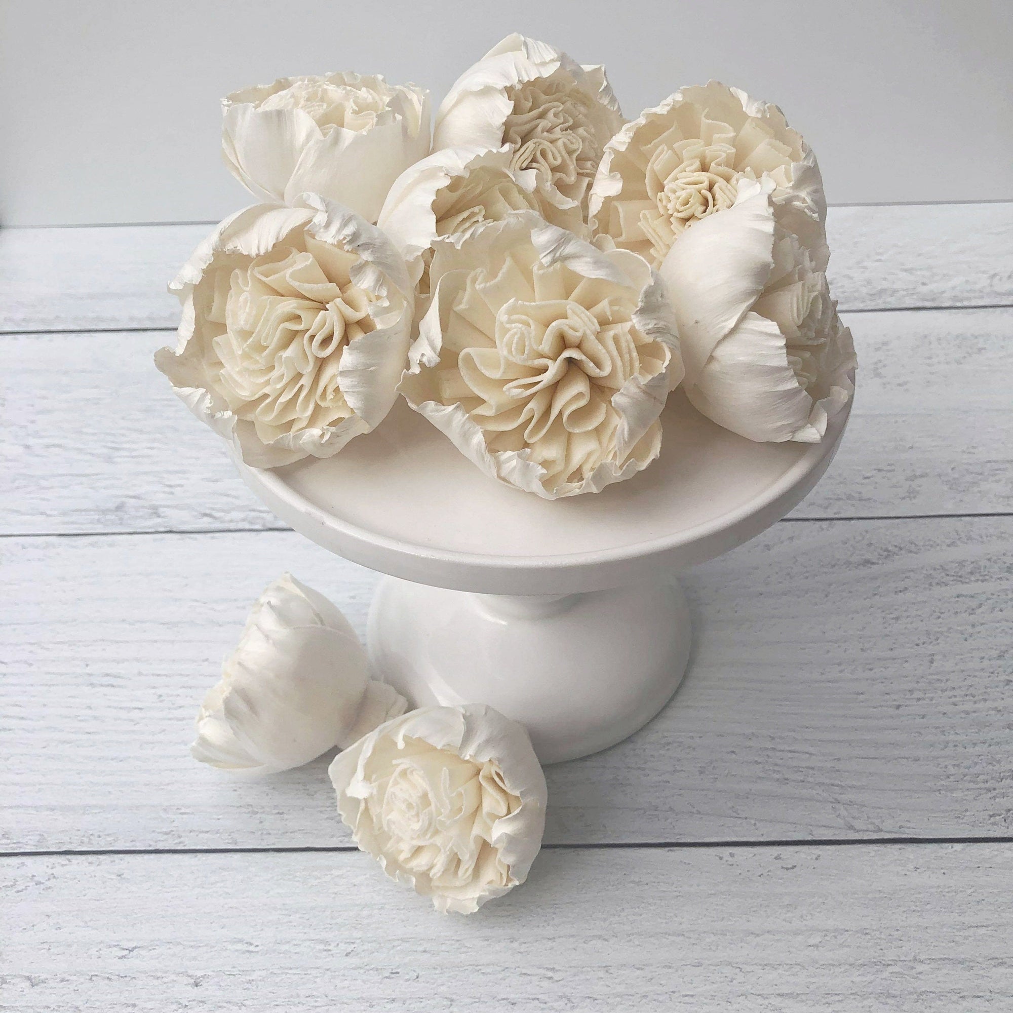 Cottage Rose- 2 inches- Set of 12 _sola_wood_flowers