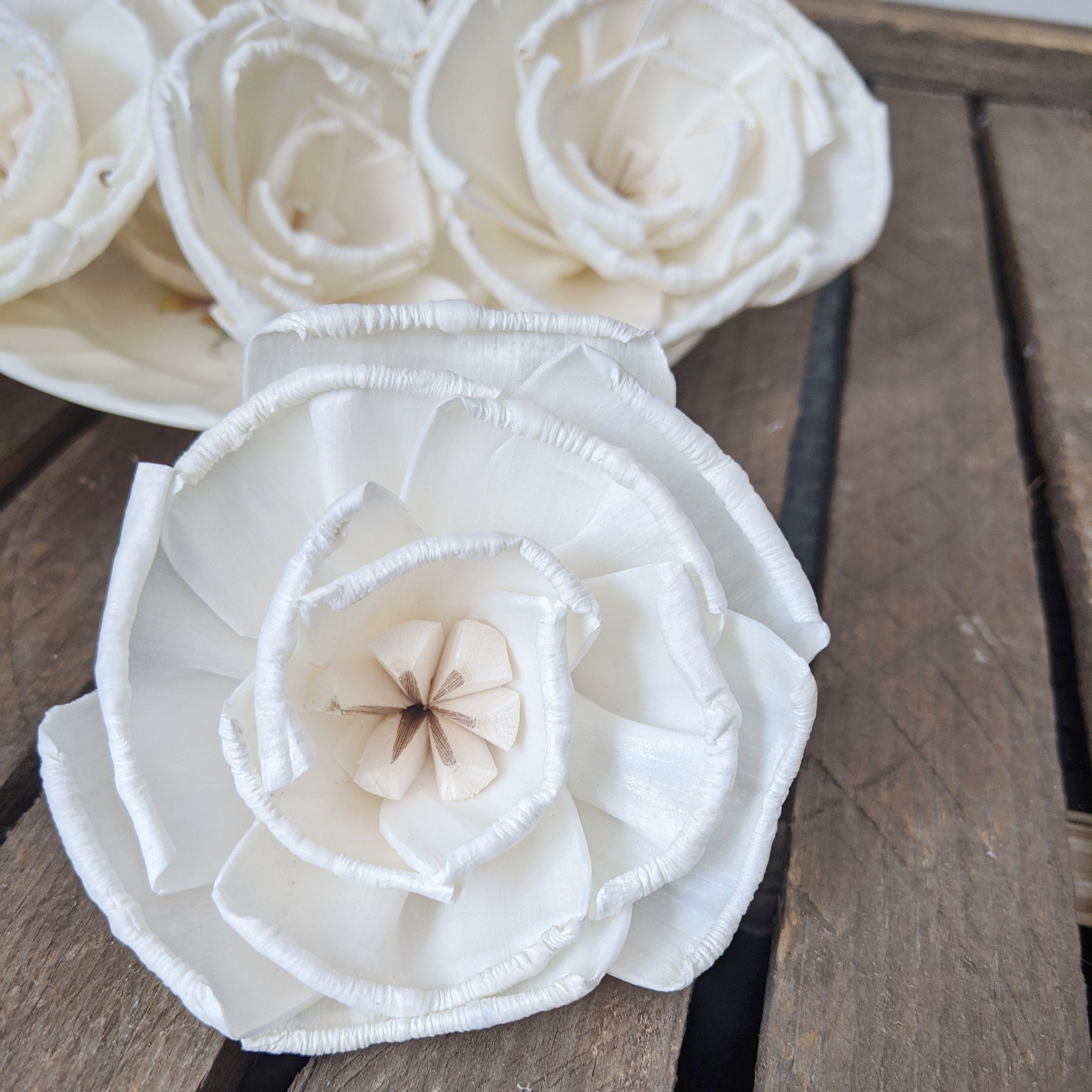 Doris™ set of 12 - 3 inches _sola_wood_flowers