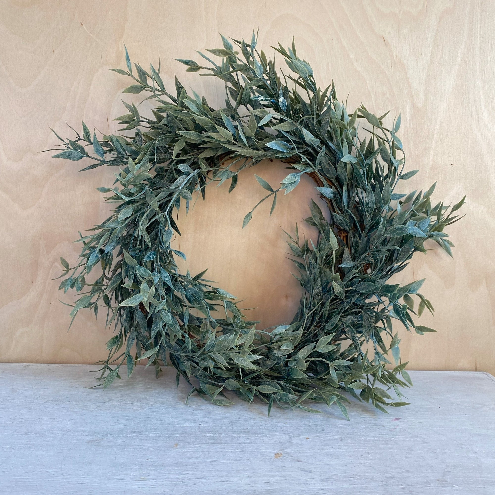 Italian Ruscus Mini Wreath- Artificial