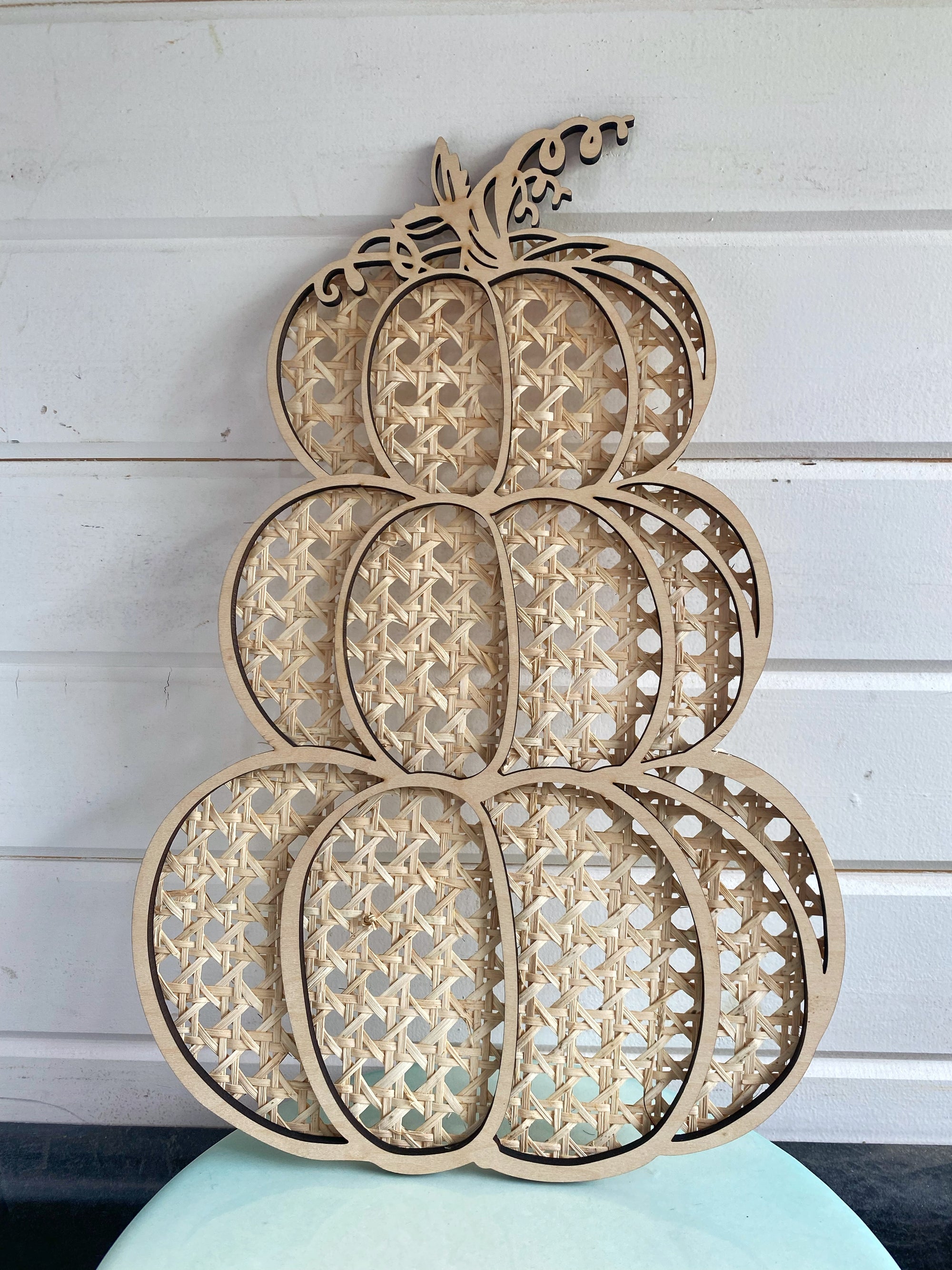 15 inch Pumpkin Stack | Caned