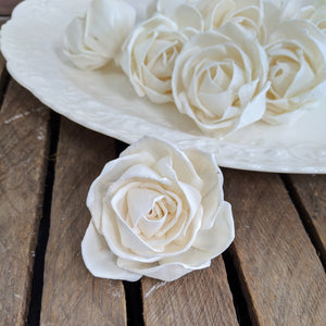 Julia Rose™ - set of 12- 2.5 inches _sola_wood_flowers