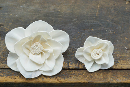 Whirl™ flower - set of 12- 1.5 inches _sola_wood_flowers